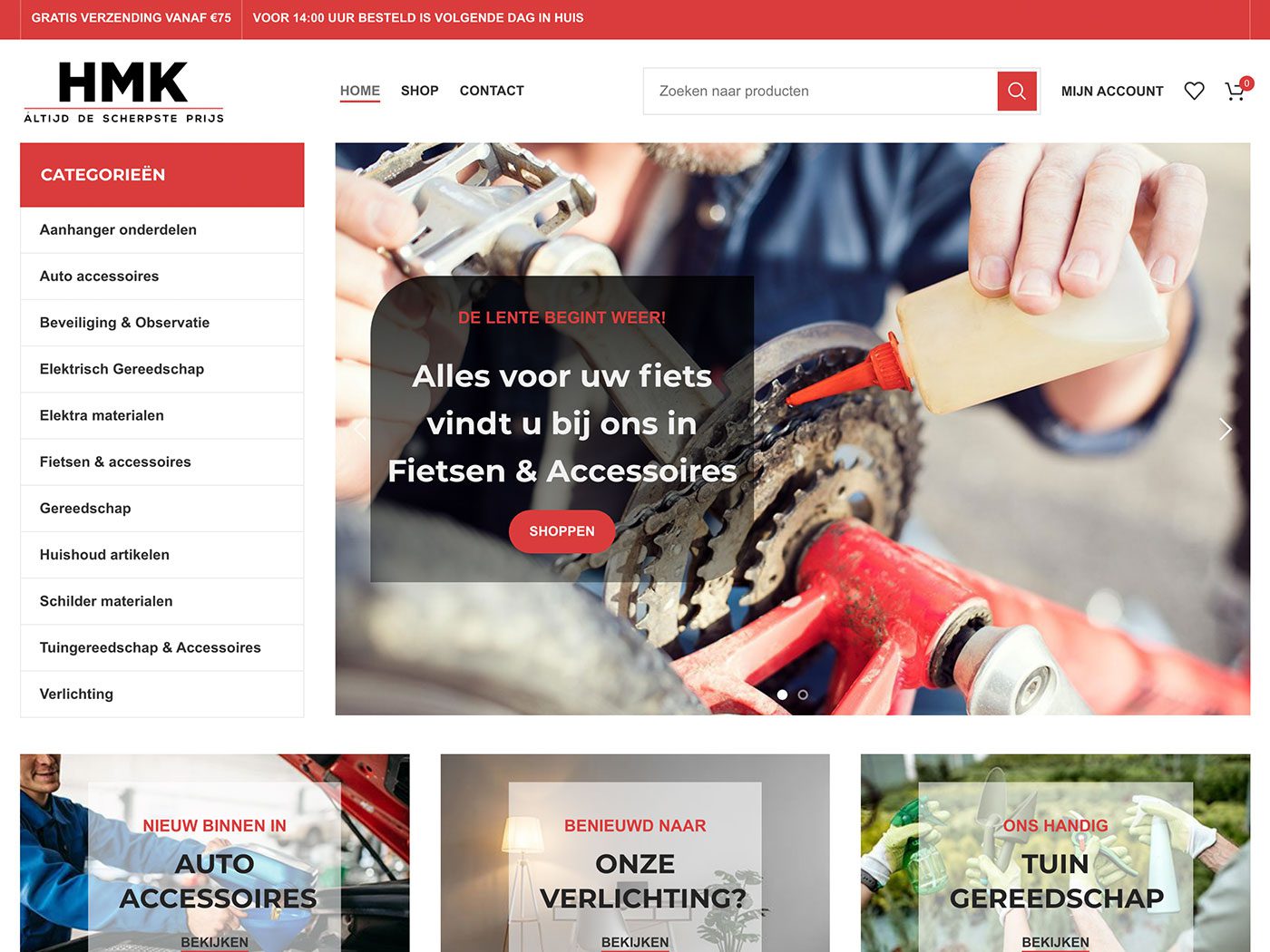Webdesign HMK Shop